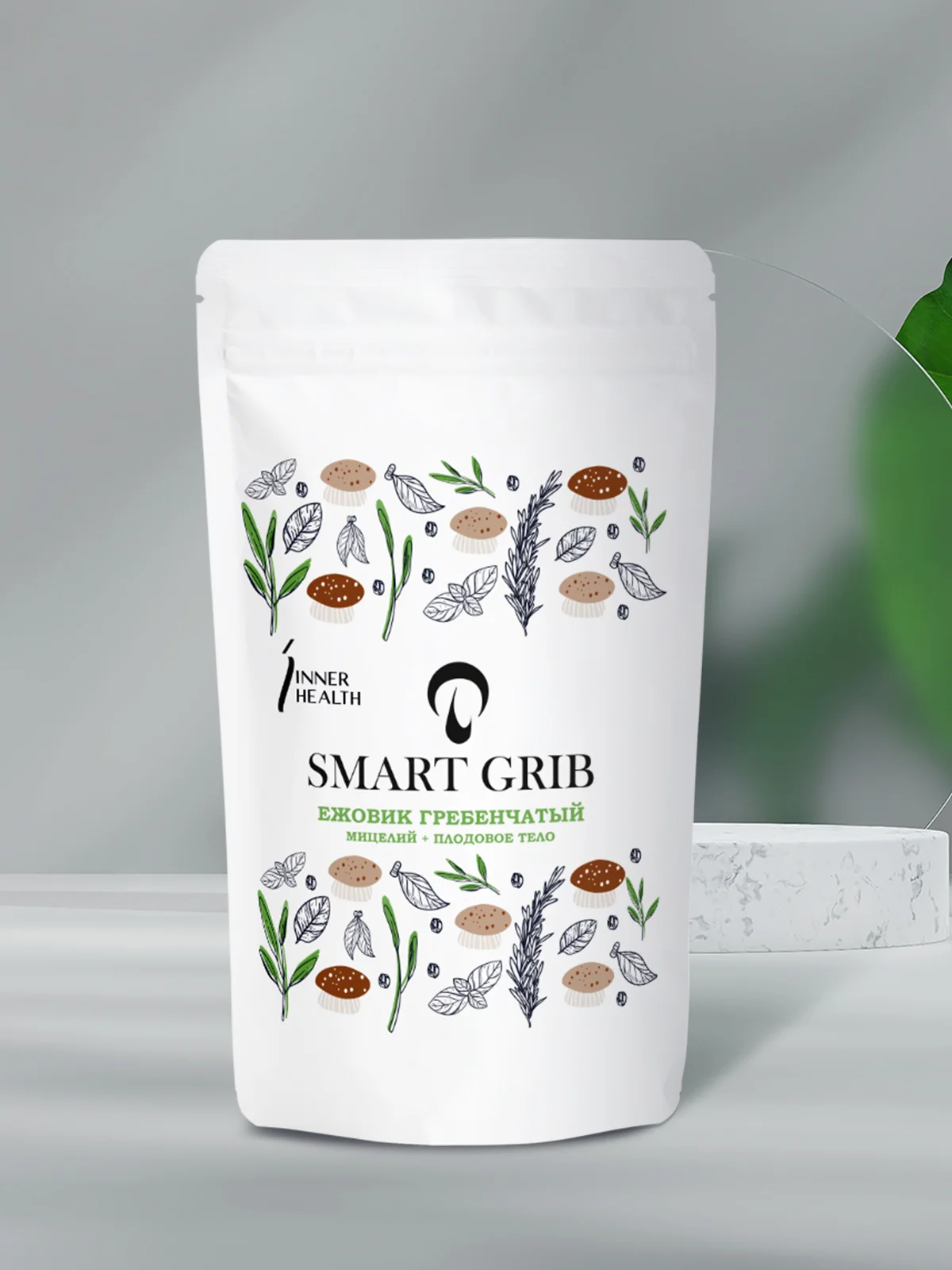 Ежовик гребенчатый мицелий + плодовое тело